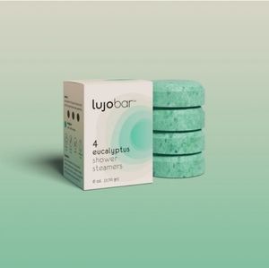 LUJOBAR Eucalyptus Shower Steamer Pack of four NEW IN BOX